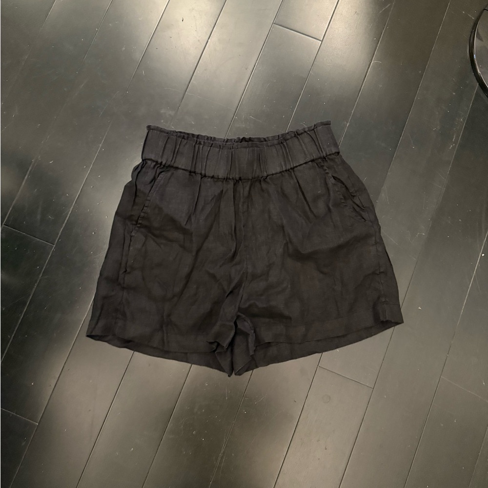 J. Crew Women's High Waist Black Shorts